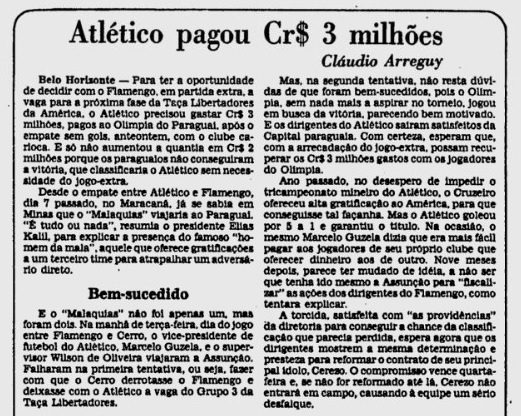 Cláudio Arreguy em Jornal do Brasil, 16 de agosto de 1981