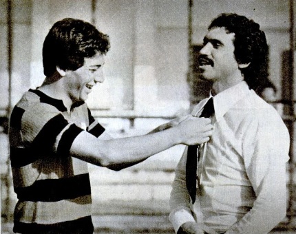 Em 1980, com Rondinelli, preparando-se para substituir o "Deus da Raça".